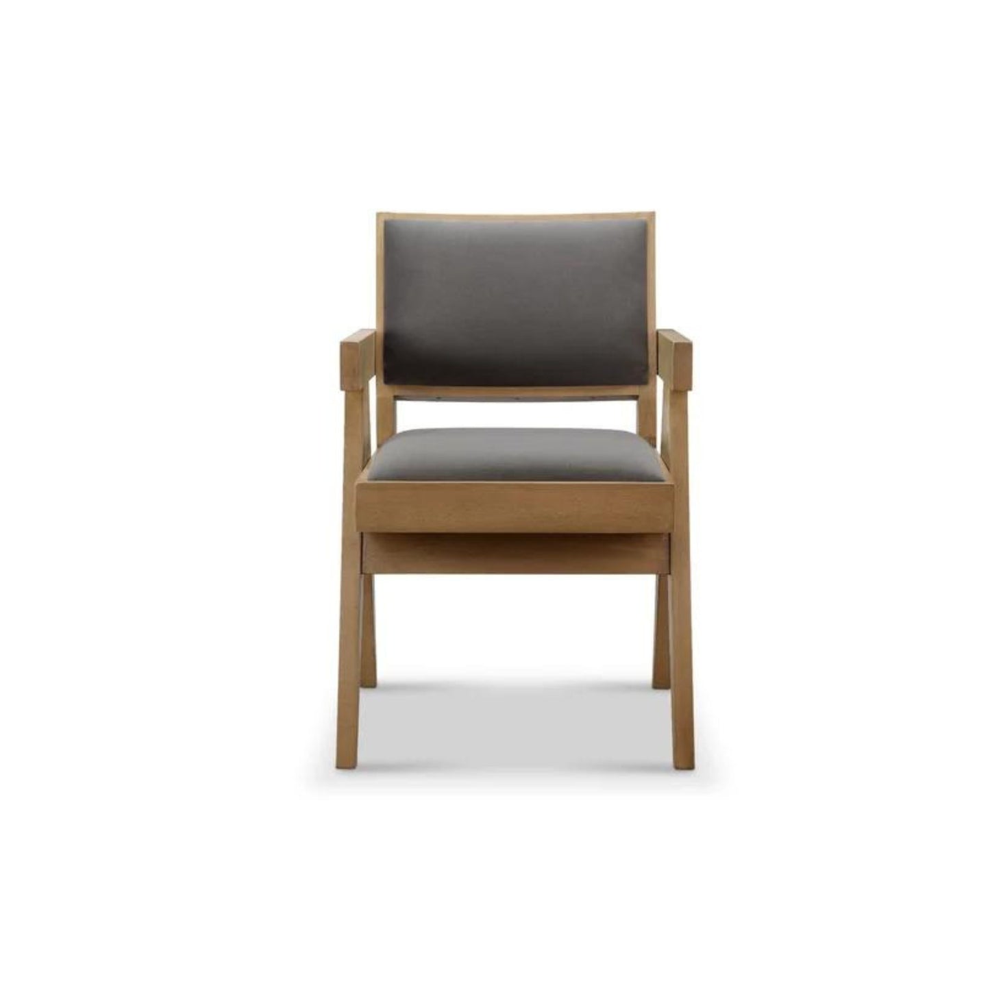 Pierre Jeanneret Velvet Arm Chair (Walnut)