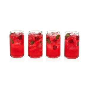 Classic Can Drinking Glassware Set (Set of 4) by Libbey