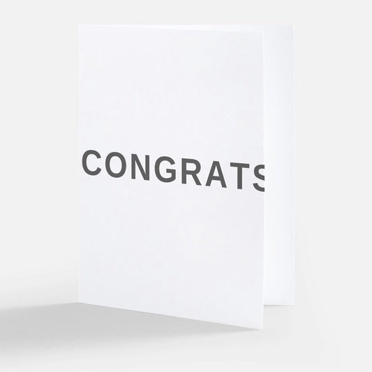 GREETING CARD; Congrats