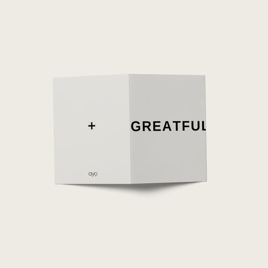 GREETING CARD; Greatful