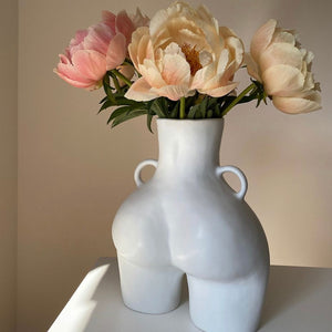 Love Handles Vase, Matte White, by Anissa Kermiche
