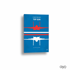 Minimalist Movie Poster on Wrapped Canvas